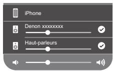 DENON AVC-X4700H - Appuyez sur les appareils/enceintes que vous souhaitez utiliser. - 1
