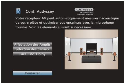 DENON AVC-X4700H - Procédure pour les réglages des enceintes (conf. Audyssey®) - 4