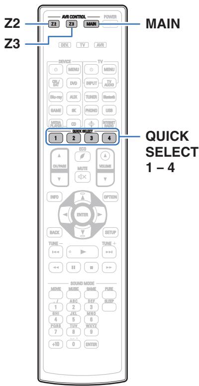 DENON AVC-X4700H - Fonction de sélection rapide plus - 1
