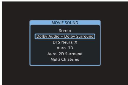 DENON AVC-X4700H - Passage au mode audio - 2