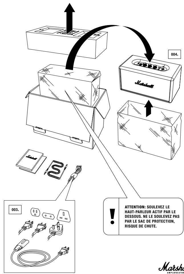 MARSHALL STANMORE - Contenu du CARTON - 2