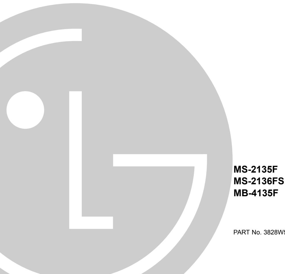 LG-GOLDSTAR MB-4135F - NOTICE d'utilisation du FOUR à micro-ondes - 1