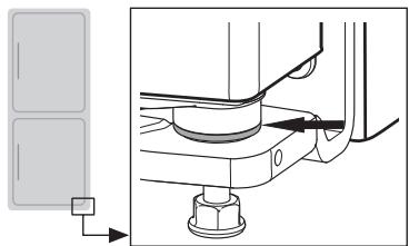 LIEBHERR CTN3213BLANC - Inverser les éléments pivotants inférieurs pour les appareils sans réglage en hauteur - 1