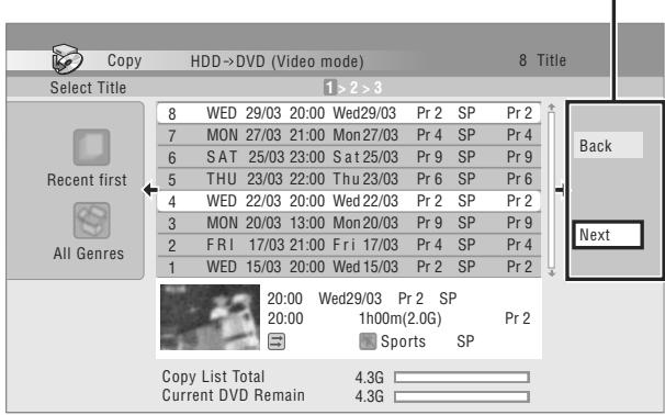 PIONEER DVR 645 H - Appuyez sur pour afficher le menu des commandes. - 1
