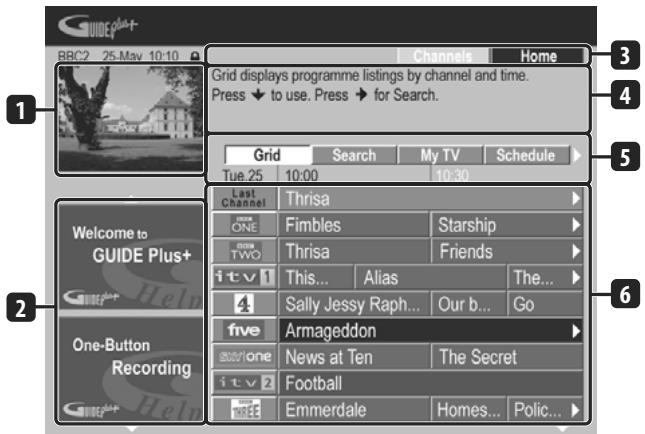 PIONEER DVR 645 H - Utilisation du système GUIDE Plus+ - 1