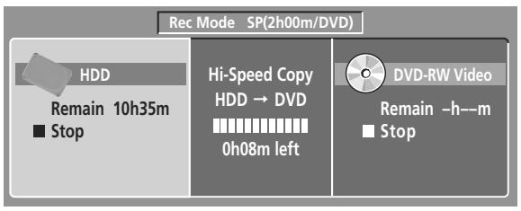 PIONEER DVR 645 H - Affichage des informations concernant le disque dur ou le disque charge - 1