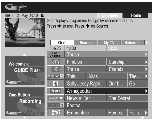 PIONEER DVR 645 H - Guide Affichez I'ecran GUIDE Plus+. - 1