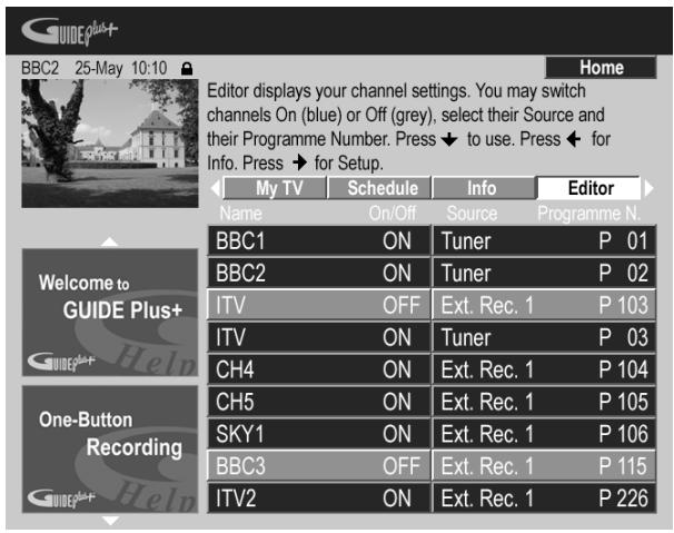 PIONEER DVR 645 H - numeros de programme. - 1