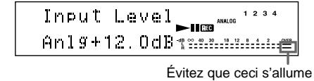 SONY MDS-JE770 - Réglage du niveau d'enregistrement - 1