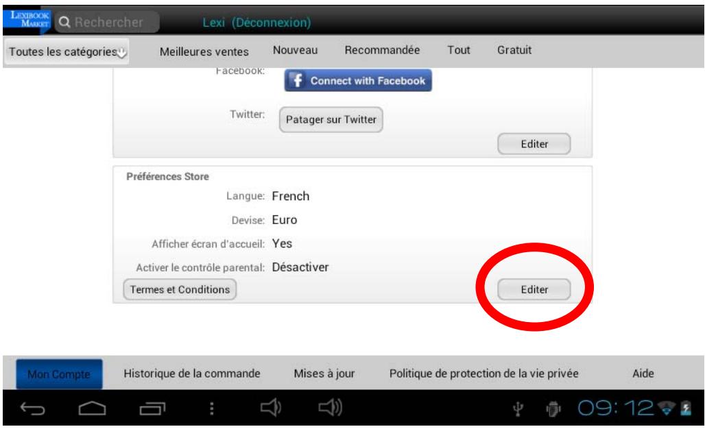 LEXIBOOK MFC175FRW - Activer le contrôle parental : - 2