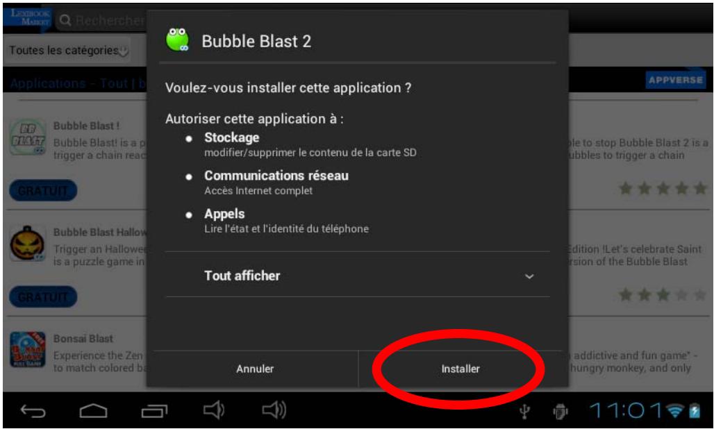 LEXIBOOK MFC175FRW - Installer une application sur la tablette - 2
