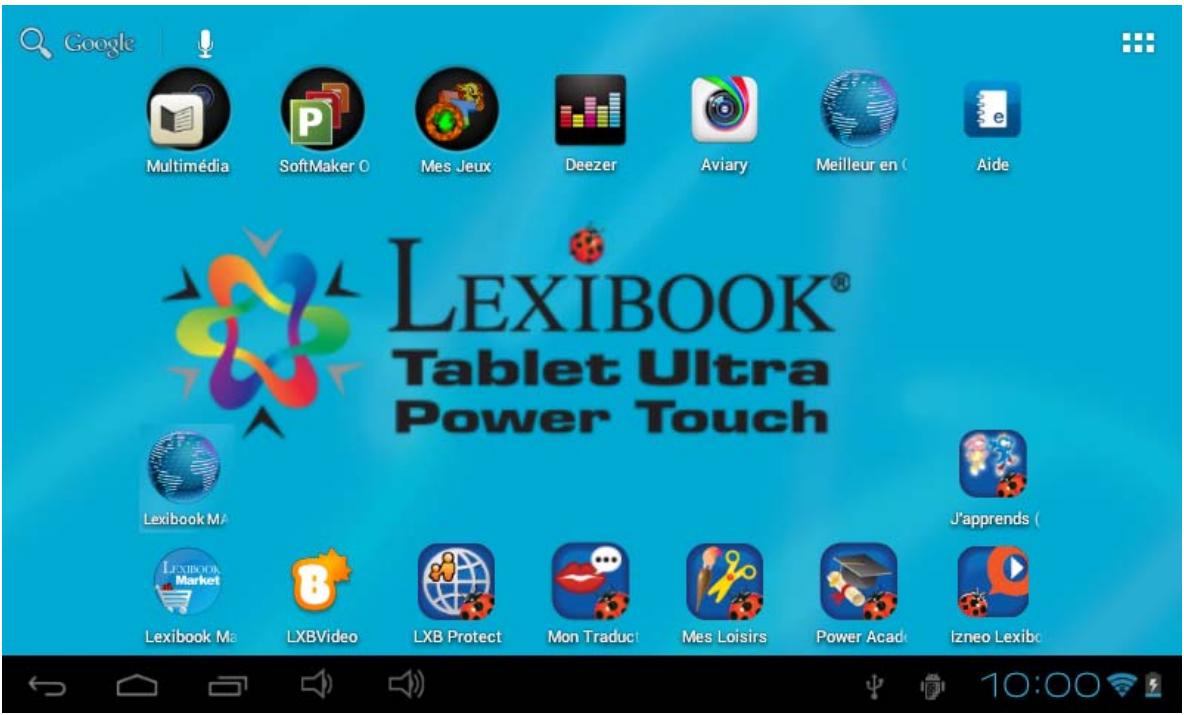 LEXIBOOK MFC175FRW - Les applications accessibles depuis l'écran d'accueil - 1