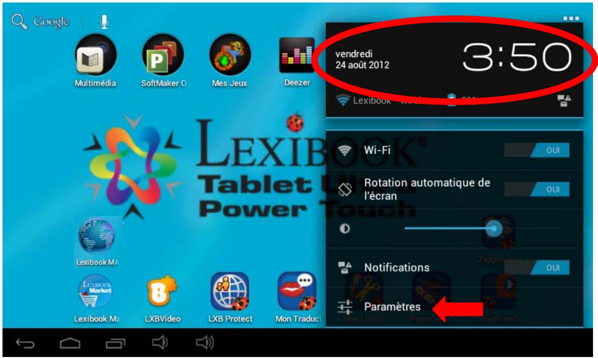 LEXIBOOK MFC175FRW - Activer la fonction wi-fi de la tablette - 2