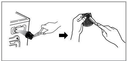 LG-GOLDSTAR WD14401TDK - Le filtre d'arrivée d'eau - 3