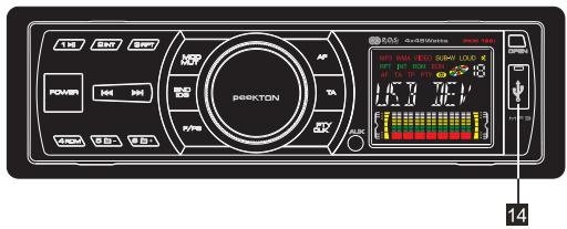 PEEKTON PKM192 - Lecture de MP3 via I'USB - 1