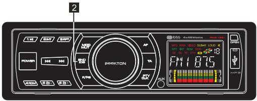 PEEKTON PKM192 - Sélection d'une bande radio - 1