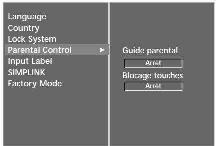 LG-GOLDSTAR 60PF95 - Controle parental - 6