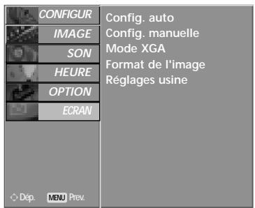 LG-GOLDSTAR 60PF95 - Réglage des options d'écran phase, horloge et position - 8