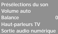 LG-GOLDSTAR 60PF95 - Réglages prédéfinis du son - mode du son - 4