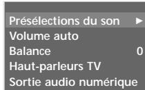 LG-GOLDSTAR 60PF95 - Réglages prédéfinis du son - mode du son - 6