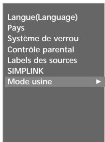 LG-GOLDSTAR 60PF95 - Retour aux réglages d'usine - 5