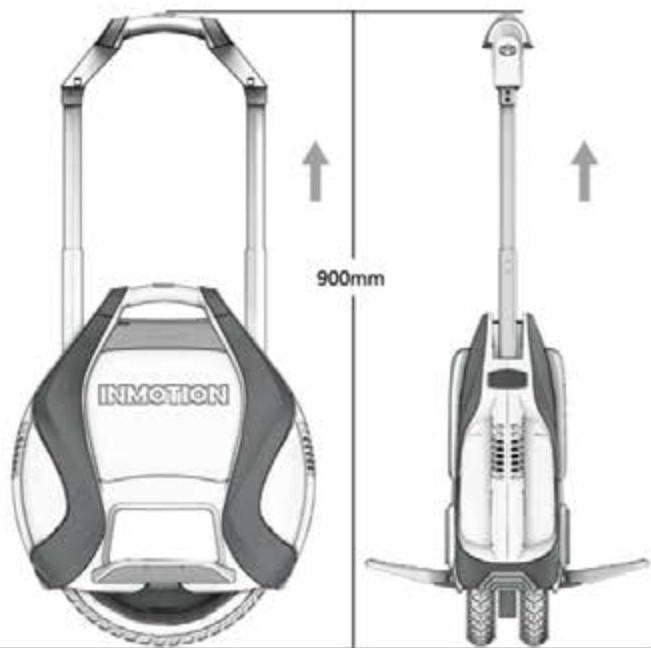 INMOTION V3 C BLEUE - Plan du produit - 3