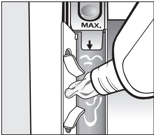 MIELE WT2670S - Adjonction automatique d'assouplissant, de produit de tenue ou d'amidon liquide - 1