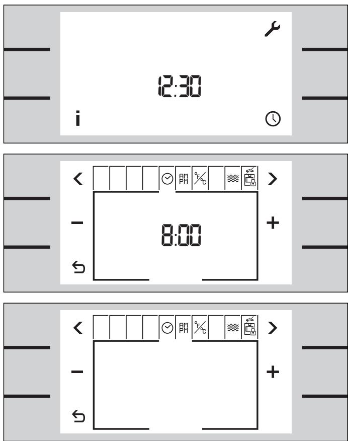 GAGGENAU BS 220-100 CD ANT/INOX - Exemple : modifier l'affichage de veille - 1