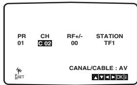 LG-GOLDSTAR DVS 7800 - Annuler les stations TV - 2