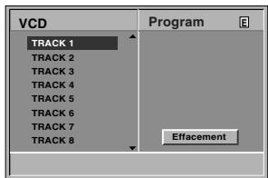 LG-GOLDSTAR DVS 7800 - Appuyez sur program quand la lecture est arrêtée. le menu VCD program s'affiche. - 1