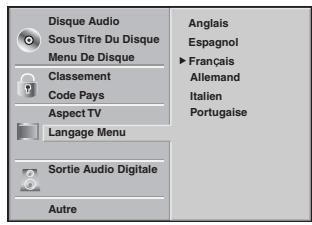 LG-GOLDSTAR DVS 7800 - Langue du menu - 1
