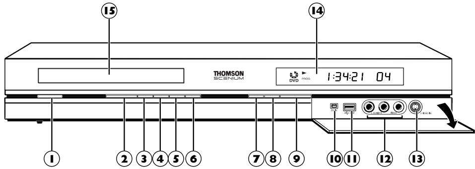 THOMSON DTH 8560 E NOIR - La façade de votre enregistrateur - 1