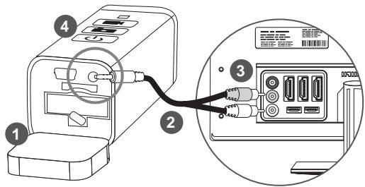 OREGON SCIENTIFIC ATC MINI ACT.CAM. HD - Operation - Connecting to Monitor - 1