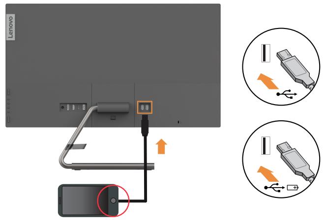 LENOVO EcranQ27H-10 - Raccorder et mettre en marche votre moniteur - 8