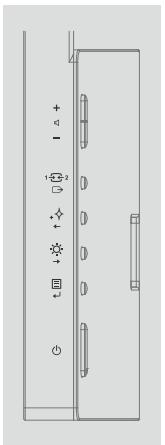 LENOVO EcranQ27H-10 - Commandes du moniteur - 1