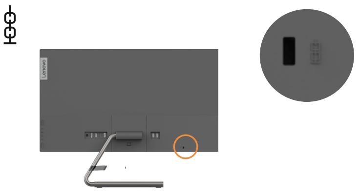 LENOVO EcranQ27H-10 - Fente de câble de verrouillage - 1