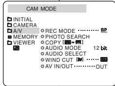 SAMSUNG VP-D905 - ● Mode AUDIO - 1