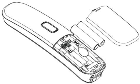 LOGICOM ALOA 350 BE NOIR - Installation des batteries rechargeables - 1