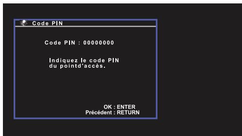 YAMAHA RXV477 - □ Utilisation du code PIN WPS - 1