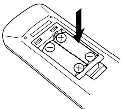 KENWOOD KRF-V5300D - Introduisez les piles. - 1
