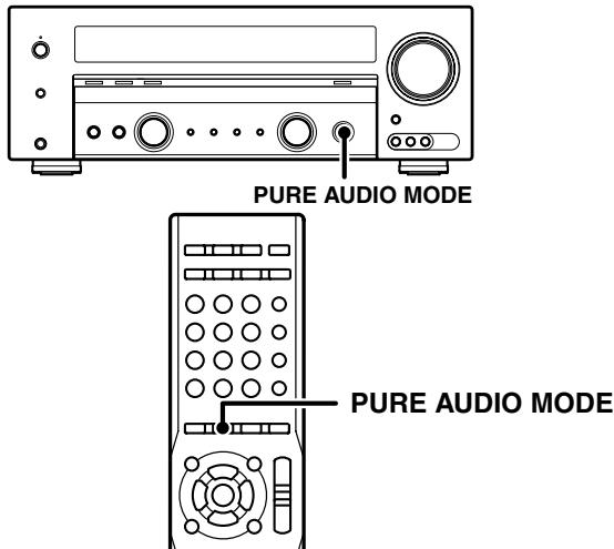 KENWOOD KRF-V5300D - Écoute de la musique en PURE AUDIO mode - 1