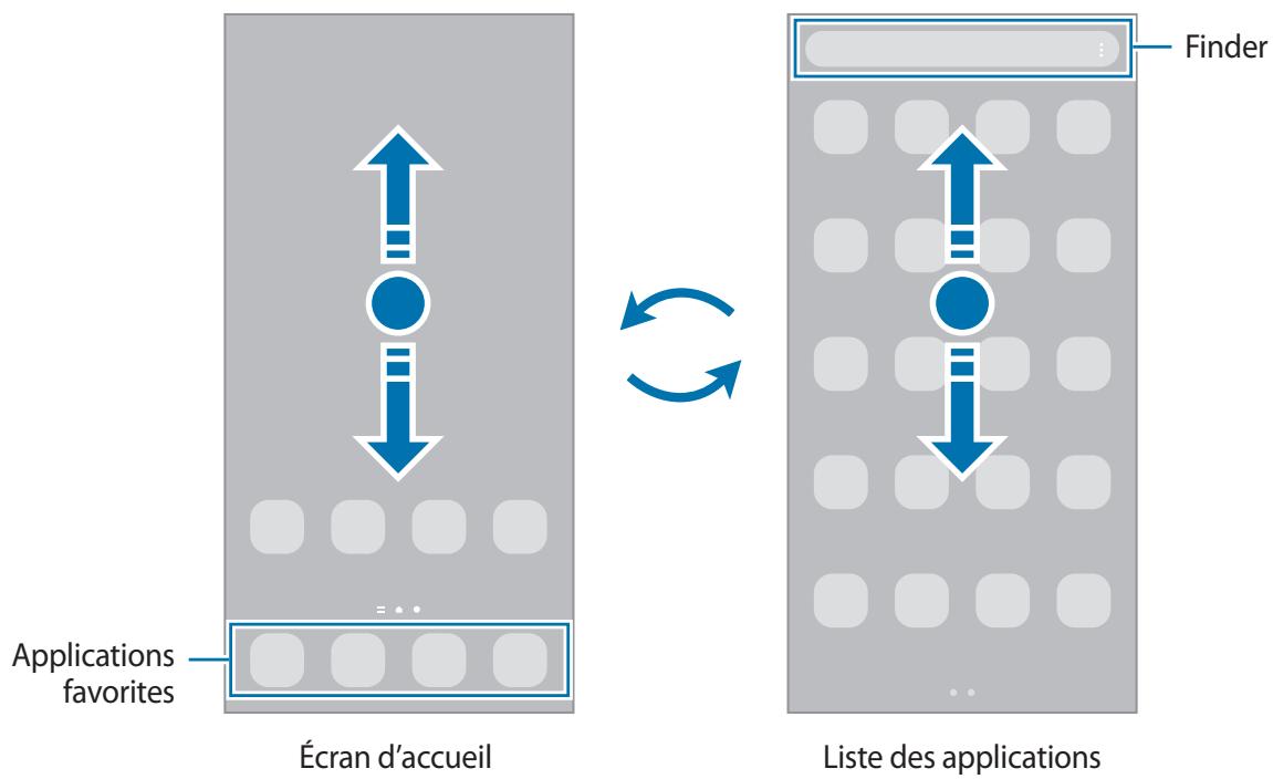 SAMSUNG GALAXY S20FE CLOUDLAVANDER - Passer de l'écran d'accueil à la liste des applications - 1