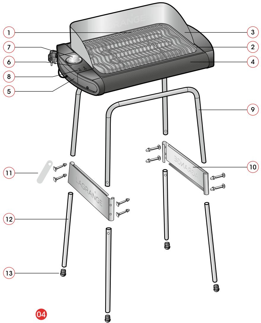 LAGRANGE PAVILLON 319005 - Assemblage du PIED - 3