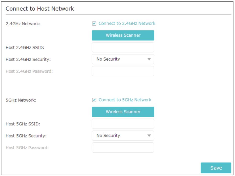 TP-LINK RE200 - To extend another host network: - 1