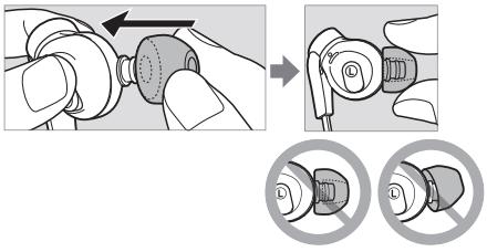 SONY HMZT3W - Installation de l'oreillette - 1