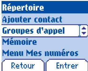 SAGEM M2002 - Groupes d'appel - 1