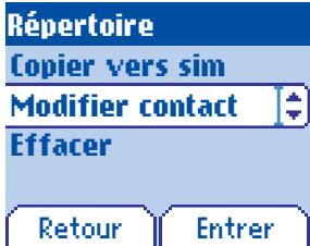 SAGEM M2002 - Menu Répertoire - 1