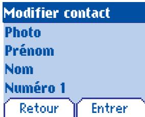 SAGEM M2002 - Menu Répertoire - 2