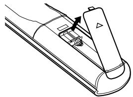 DENON DCD-1500AE - Insertion des piles - 1