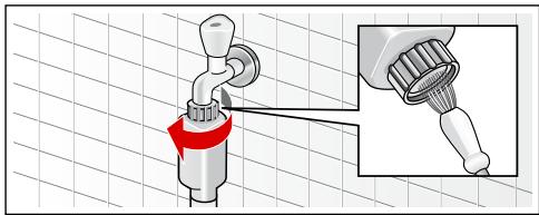 8OSCH WAQ28321FF - Filtre bouché dans l'arrivée d'eau - 1